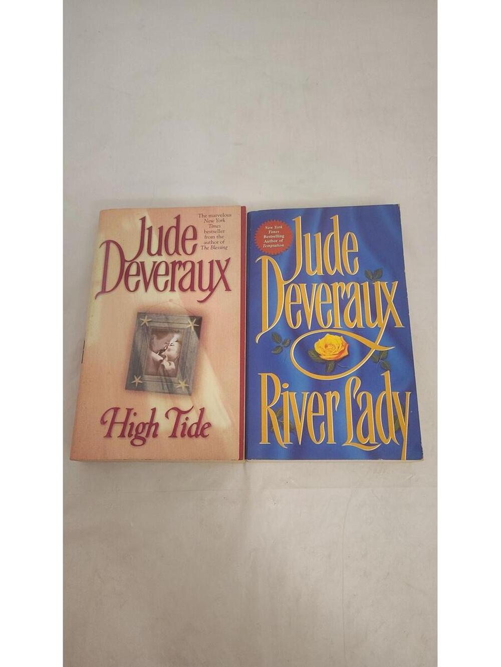 Jude Deveraux Romance Lot 2 Books High Tide River Lady Pocket Paperback